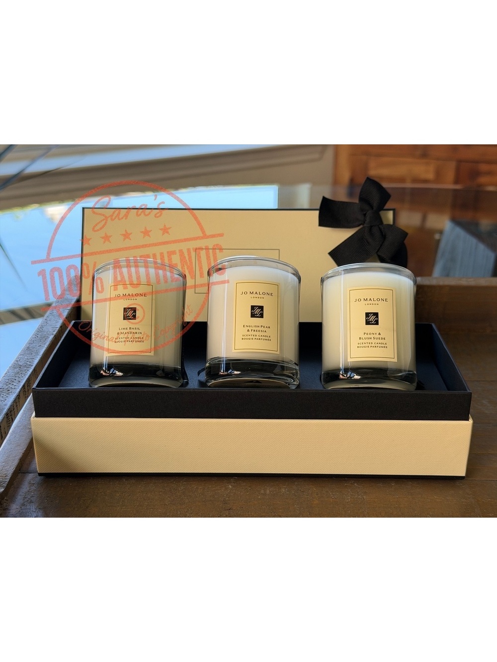 Jo Malone London Travel Candle Trio Gift Set Lime Basil+Mandarin+English Pear